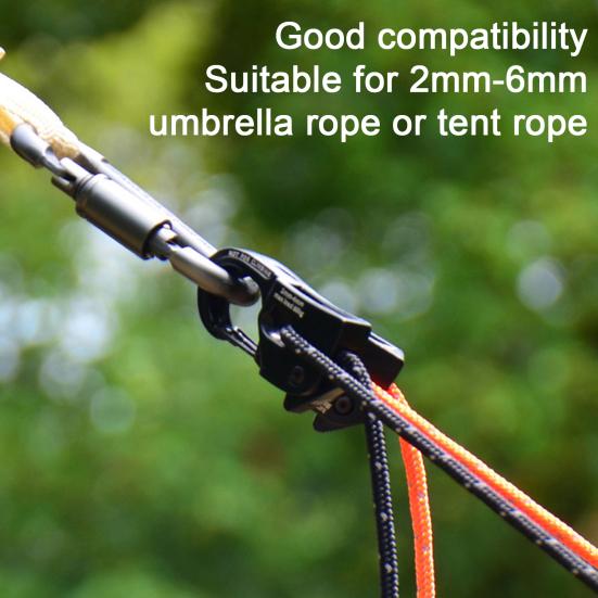 1/2 Peças Tensor de Corda Autotravante Liga de Alumínio de Alta Resistência para Mochila ao Ar Livre, Caminhada, Acampamento, Ajustador Apertador de Corda Guyline