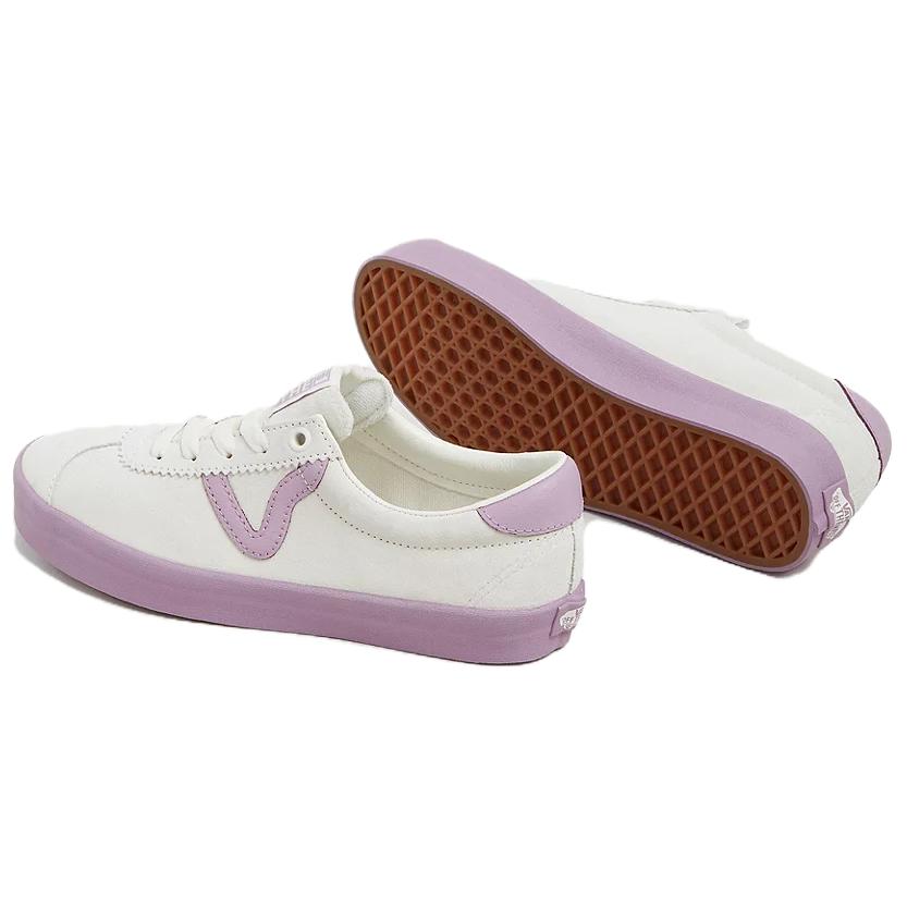 Vans Sports Comfortable Casual Low-Top Skate Shoes Unisex Sneakers White Purple VN000CQRD45