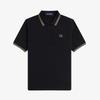 FRED PERRY [G3600] Twin Tip Fred Perry Shirt - Black/Gold Afpf2433600-X72