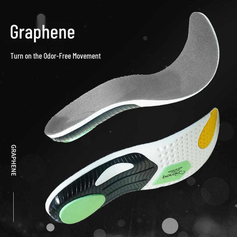Graphene Shock-Absorbing Unisex Sports Insoles - Breathable, Soft, and Elastic for All Seasons