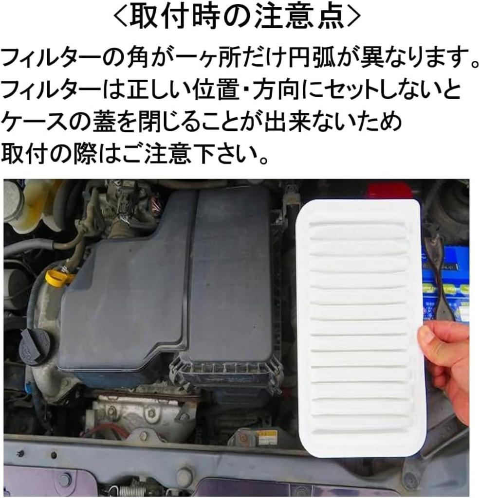 Mahle Air Filter for Toyota and Daihatsu 250mm Long x 120mm Wide x 51mm LX 2414 Vehicles, High,