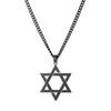 Star of David Pendant Necklace For Women Men Stainless Steel Jewelry Amulet Friend Gift