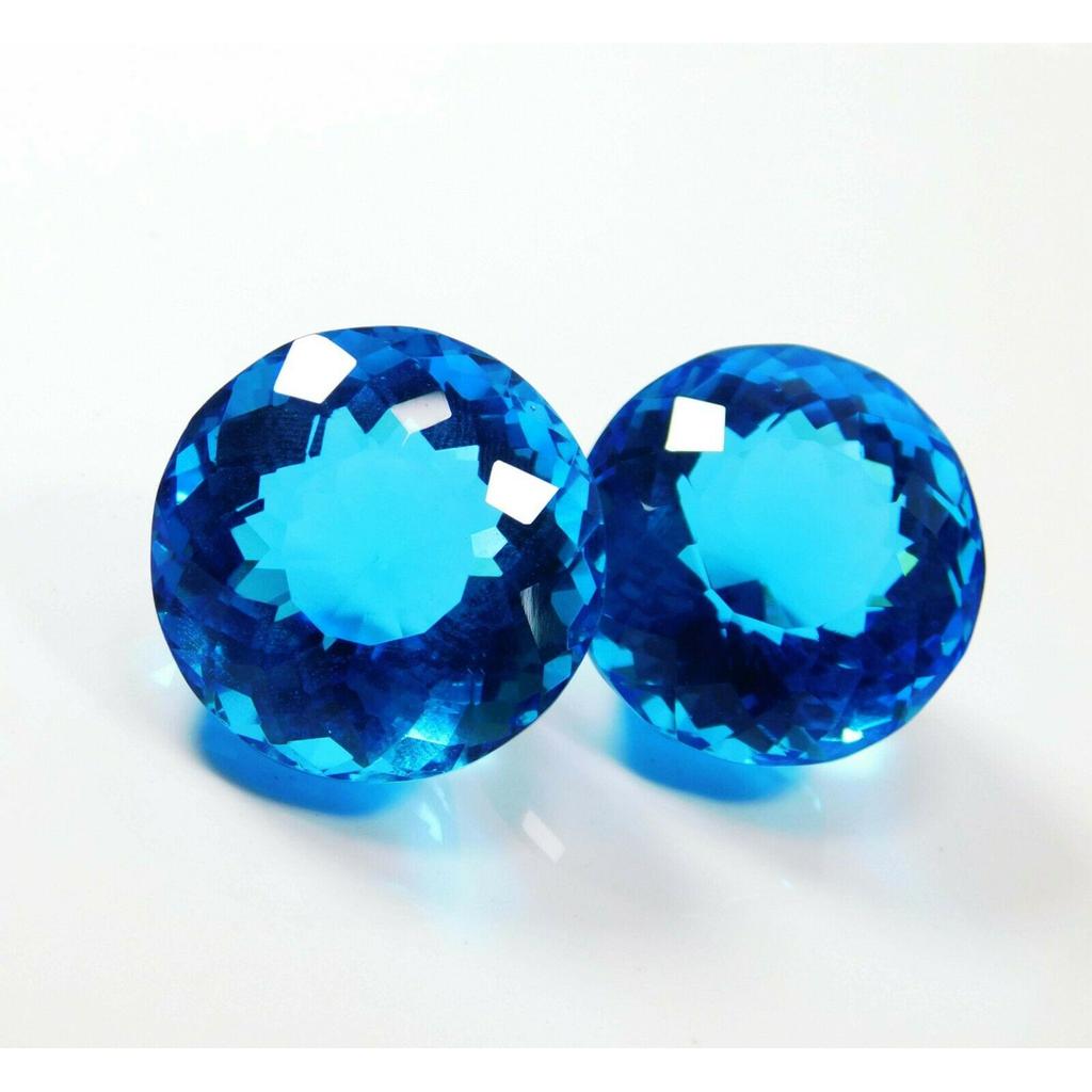 Blue Round Cut 106 Carat AAA++ Aquamarine Ocean Loose Gemstone