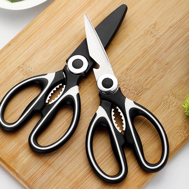 2 PCS Gadgets Scissors Multifunctional Scissors Kitchen Stainless Steel Scissors Chicken Bone Meat Fish Killing Dedicated