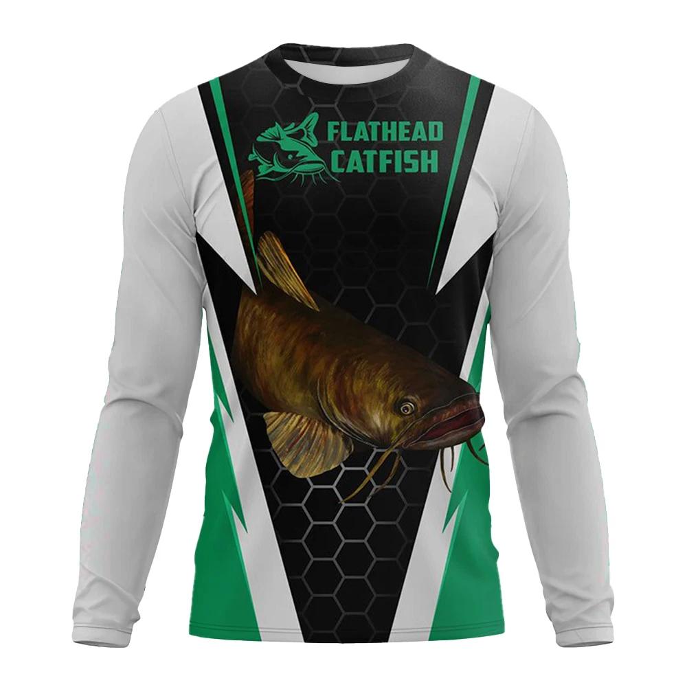 Herrfiskeskjorta UV-skydd Rundhals Toppar, UPF50+ Herr Långärmad Fiskeskjorta/Sommar Utomhussporter Herrsportkläder