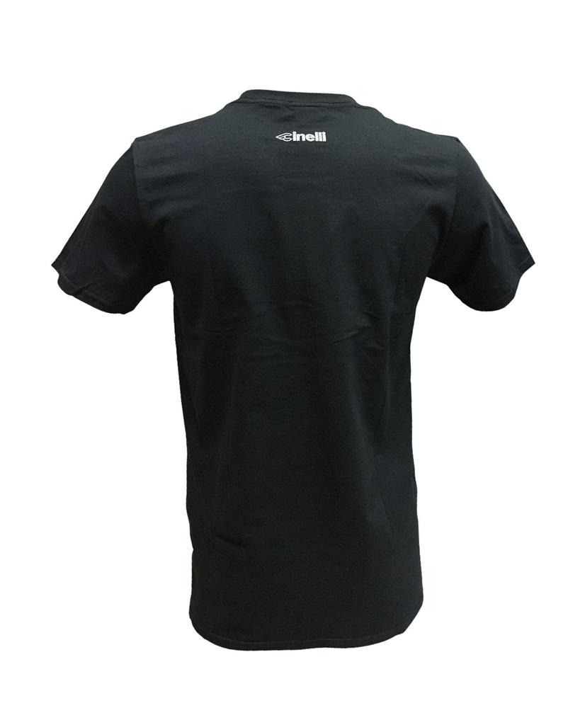 Cinelli Road Bike CREST Black Size CCRETSBKS T-Shirt, Small,