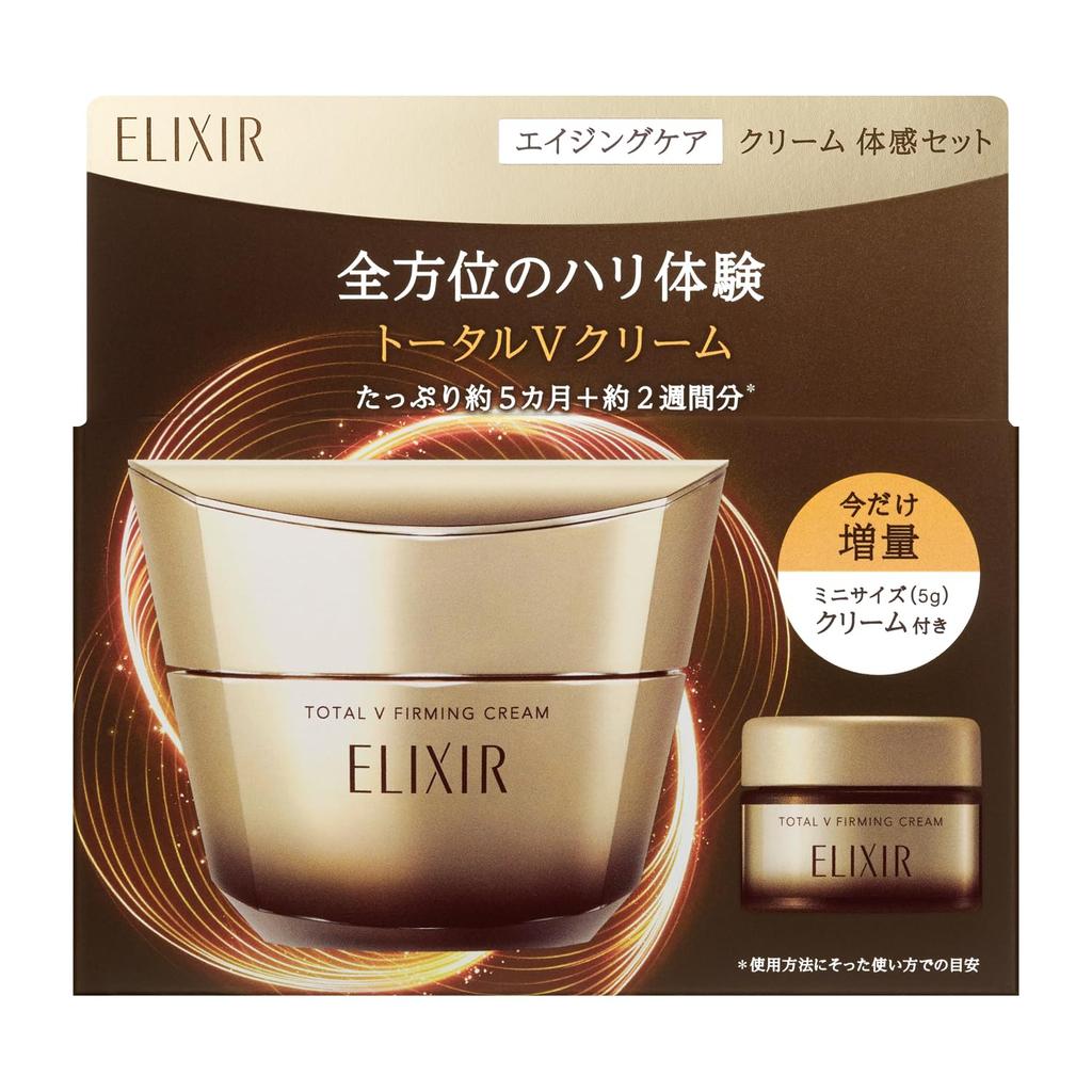 ELIXIR ELIXIR Care Cream Experience Set aC Ba 50g Mini Size 5g Cream Eye Cream Pleasant Aqua Floral Scent Care Shiseido Anti-Aging + & Firming,