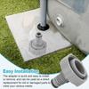 Durable Drain Valve P6H1419 Pool Drain Adapter Swimming Pool Drain Parts Pool Hose Adapter