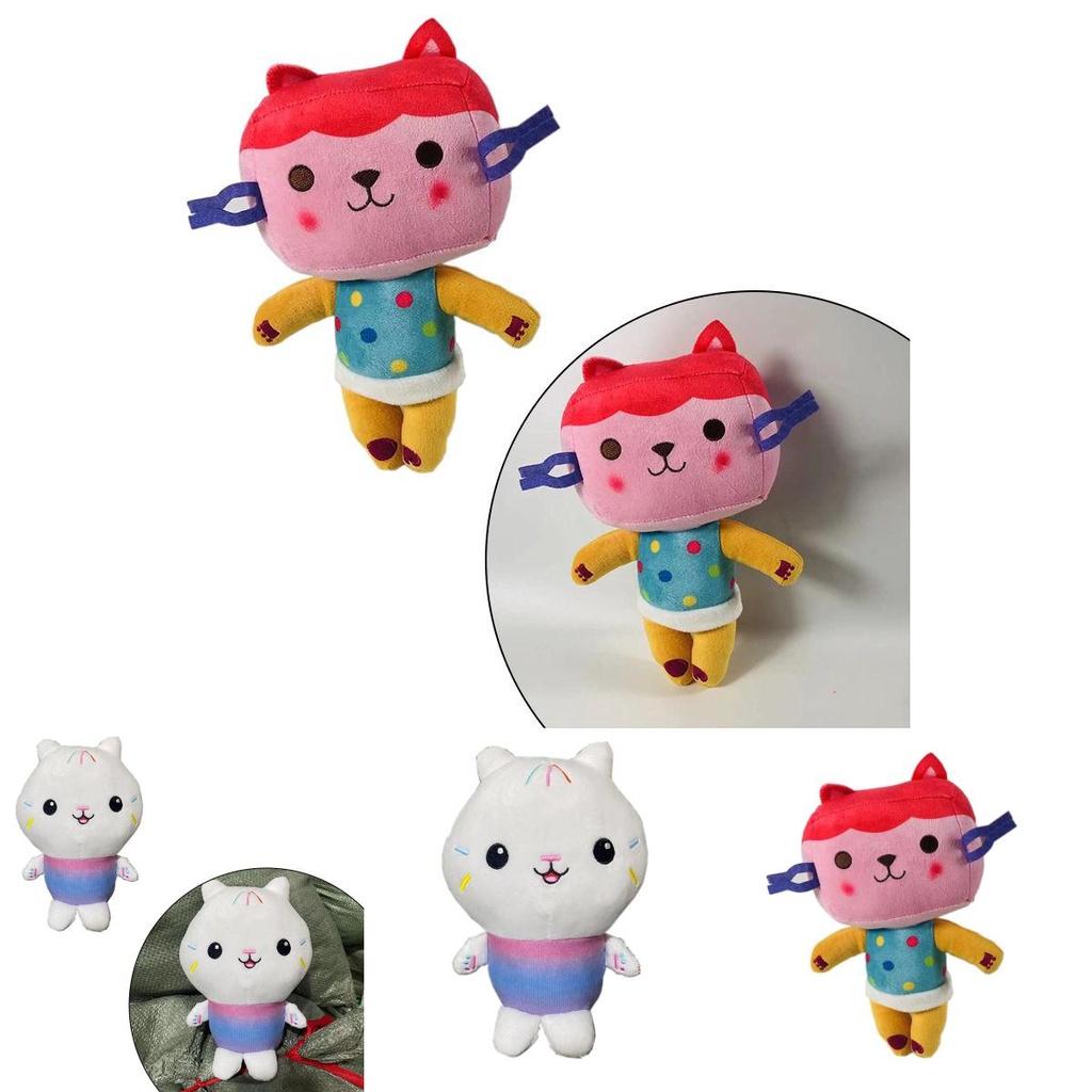 Adorable Gabby Dollhouse Plush Toy Mercat Cartoon Stuffed Animal Mermaid Cat Plushie Doll