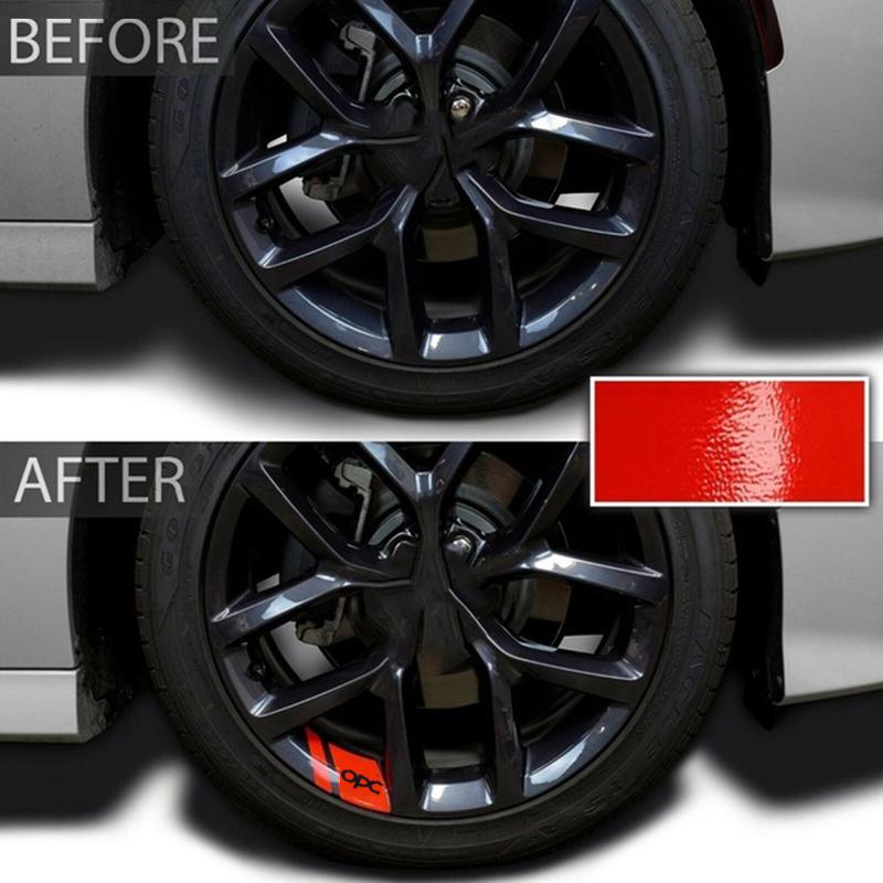6Pcs Car Wheel Sticker For Opel OPC Astra J H G K Insignia Corsa D B E Mokka Vectra Meriva Auto AccessoriesVDX3