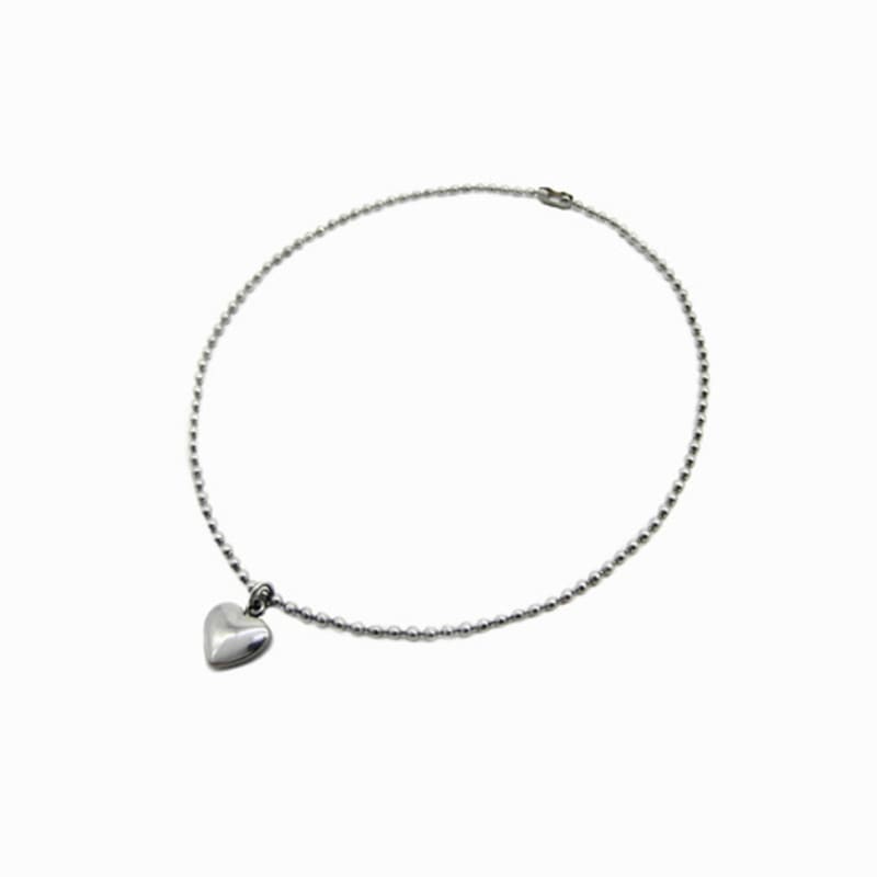 

LOVE ME MONSTER [Surgical] Mini Heart Ball & Chain Anklet M_23cm