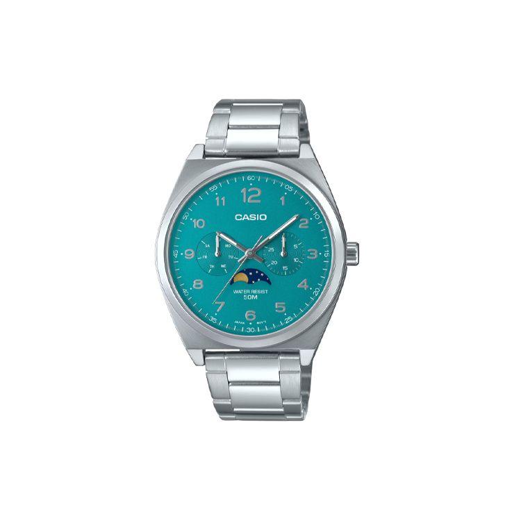 Casio Standard Series 50M Water Resistant Quartz Movement Stainless Steel Watch 40Mm Green Dial Men watches MTP-M300D-3AV Green Dial