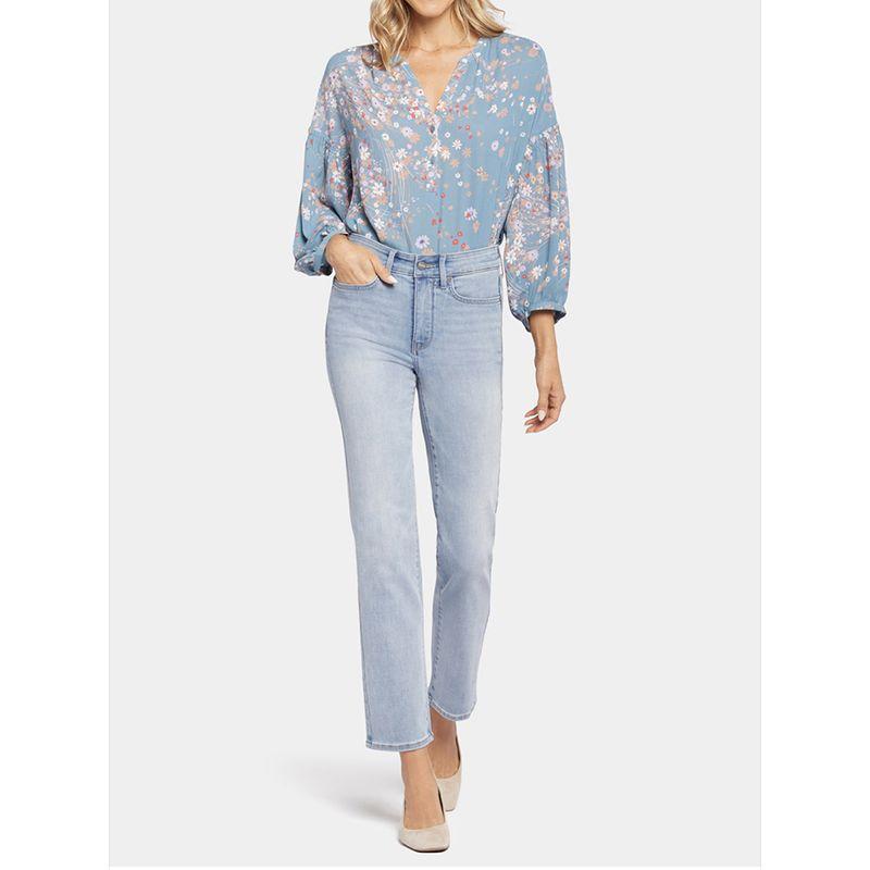 

2 Pieces 90% off NY Sheri Silm Ankle Pencil Pants Spring and Summer Thin Elastic Cropped High Waist Elastic Denim Youpin ny silm Nine Fen Sky Blue(D5Z2) 4 pieces