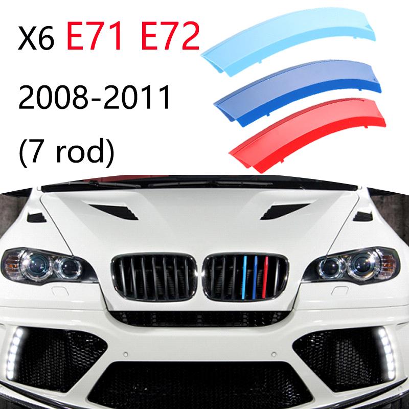 3Pcs Car Grille Trim Strip For BMW X1 X2 X3 X4 X5 X6 X7 E84 F48 F49 F39 E83 F25 G01 F26 G02 E70 F15 E53 G05 E71 E72 F16 G06 G07