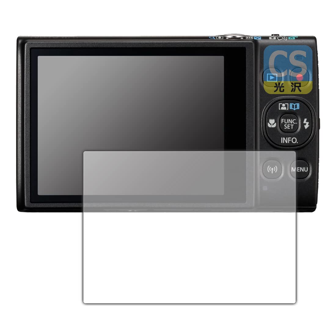 

PDA Kobo Crystal Shield Screen Protector for Canon Made in Japan IXY650/IXY640/IXY630, Glossy,
