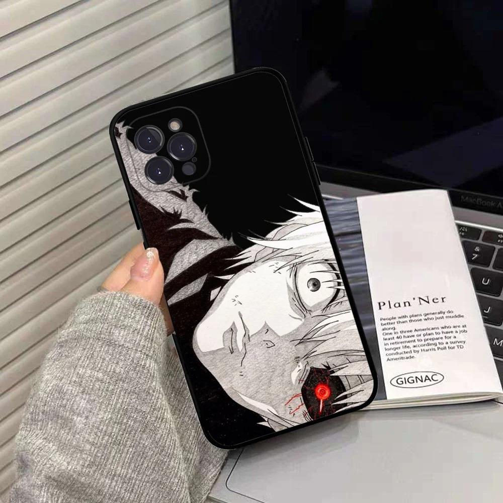 Anime Tokyo Ghoul Kaneki Ken Phone Case For iPhone 16 15 14 13 12 11 Pro Max XS X XR 7 8 SE Silicone Soft Cover