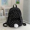 Women Polka Dot Nylon Backpack Casual Travel Daypack School Bag