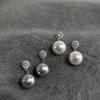 Liu Yifei 2024 Pearl Clip-On Earrings: Trendy, High-End Silver Women's Accessory