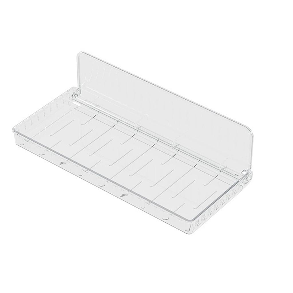 Wall Mounted Folding Shelf Transparent Punch Free Large Capacity Strong Foldable Floating Wall