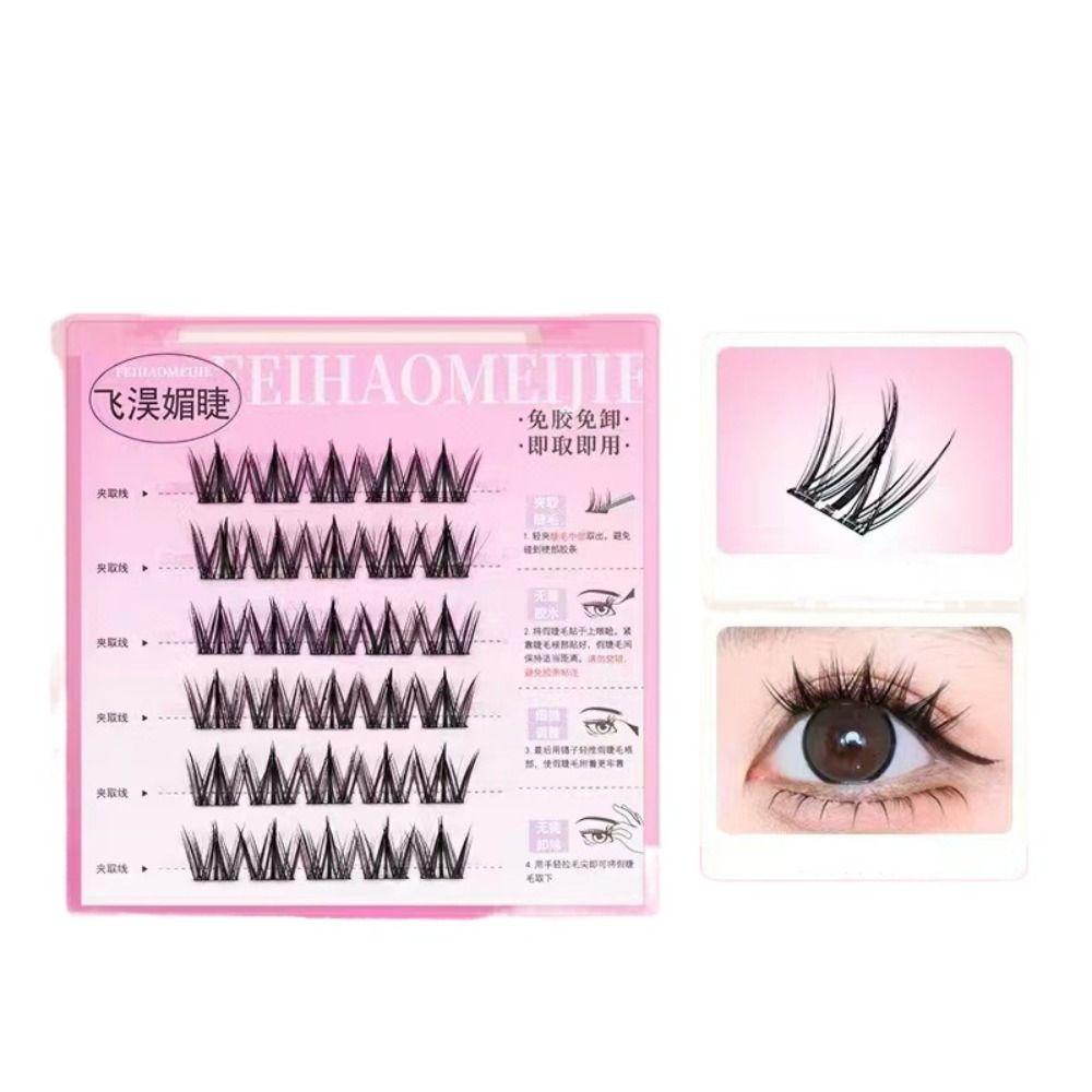 Makeup Adhesive False Eyelashes DIY False Eyelash Clusters Self-adhesive Lash Clusters  Women/Girls
