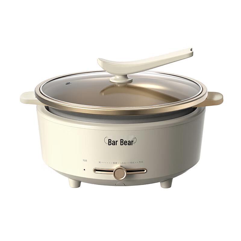 BEAR Oală electrică fierbinte multifuncțională detașabilă de 5L, priză CN (adaptor inclus)