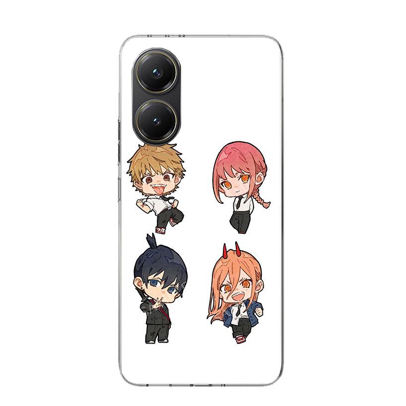 C-Chainsaw Mans Cute Phone Case For Xiaomi Poco X7 X6 X5 Pro F7 Ultra Redmi 15C 15 13 13C 12 12C 10 10A 10C 9 9A 9C 9T Cover Poc