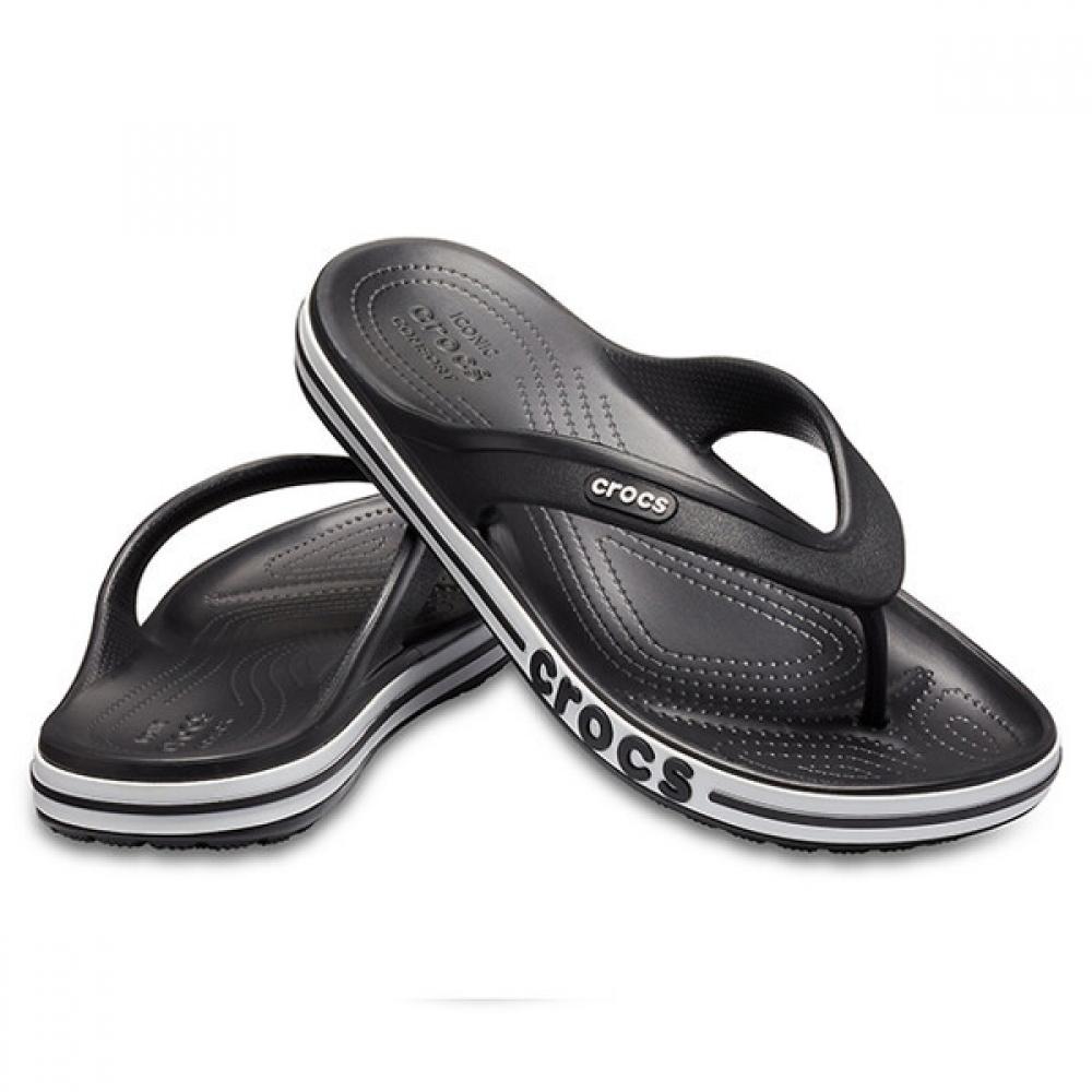 

Сандалии-тапочки Crocs Tqj 205393 066 Bayaband Flip Blk Whi 230