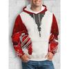 Autumn and Winter Men's 3D Christmas Animal Printed Hooded Hoodies & Sweatshirts (men’s)