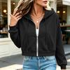 Cardigan à capuche décontracté pour femme - Sweat à capuche - Veste pour le printemps et l'automne - Idéal pour superposer