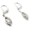 Altesse [G2267] - Boucles argent 'Scarlett' blanc