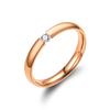 1 Pezzo Anello alla Moda Multiuso in Zircone Sintetico Acciaio al Titanio, Adatto per Uomini e Donne
