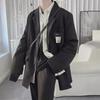 Elegant British Men's White Jacket - Autumn Stylish, Trendy, High-End Suit