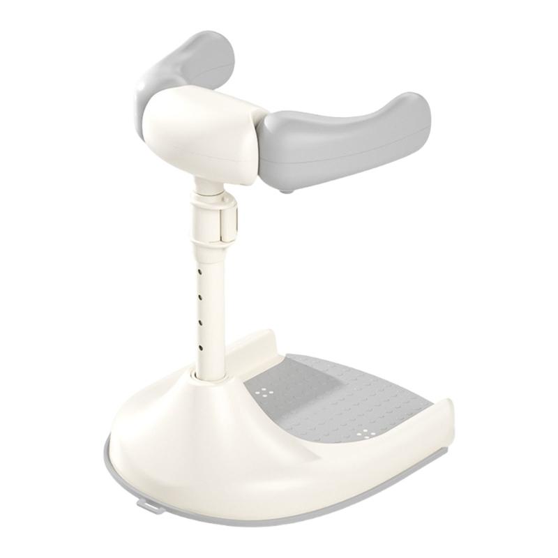 

Portable Baby Bath Support Baby Standing Shower Support for Toddler 6 Months & Up Adjustable Infant Baby Shower Stand серый