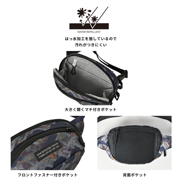 KiU 300D Mini Body Waterproof and Shoulder Waist Waist Bright Tiger Bag, Water-Repellent, Unisex, Bag, Pouch, Bag, Stylish, Casual, Outdoor, Festival,