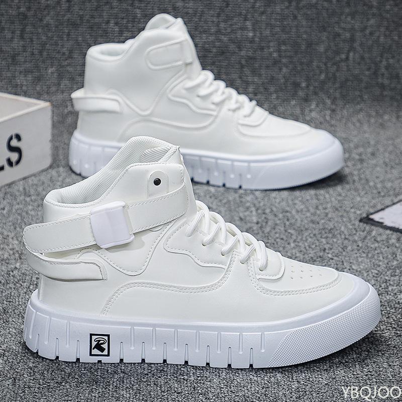 Fashion Trendy Men's Shoes 2025 Spring New Edition Daily Thick Soled Breathable Sports and Leisure High Top Board Shoes Zapatos Hombre