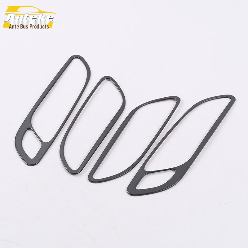 Fits 18 Models: XT4 Interior Door Handle Bright Ring & Buckle Armrest Decorative Sticker Car Accessories.