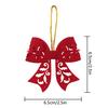 5Pcs Bow Christmas Decorations, Holiday Christmas Tree Hangings, Gift Packaging Decoration Accessories