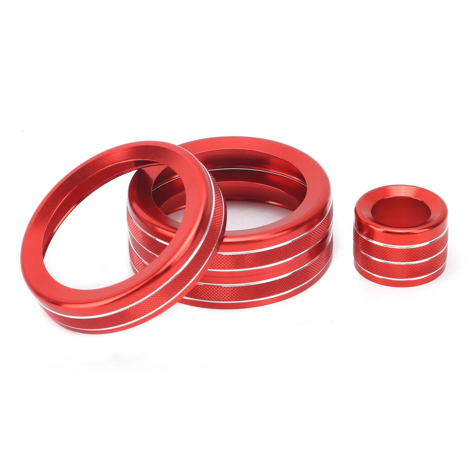 

4 шт. Накладка-кольцо на ручку A/C, регулятор громкости, декор, подходит для Range Rover Evoque 2012 2018 красный