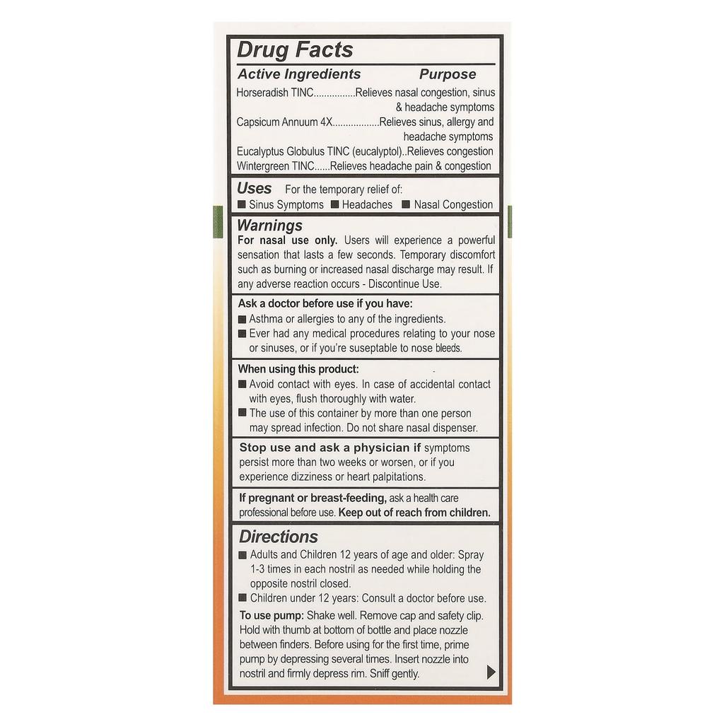 Sinus Plummer, Natural Nasal Spray, 0.68 Fl Oz (20 Ml)