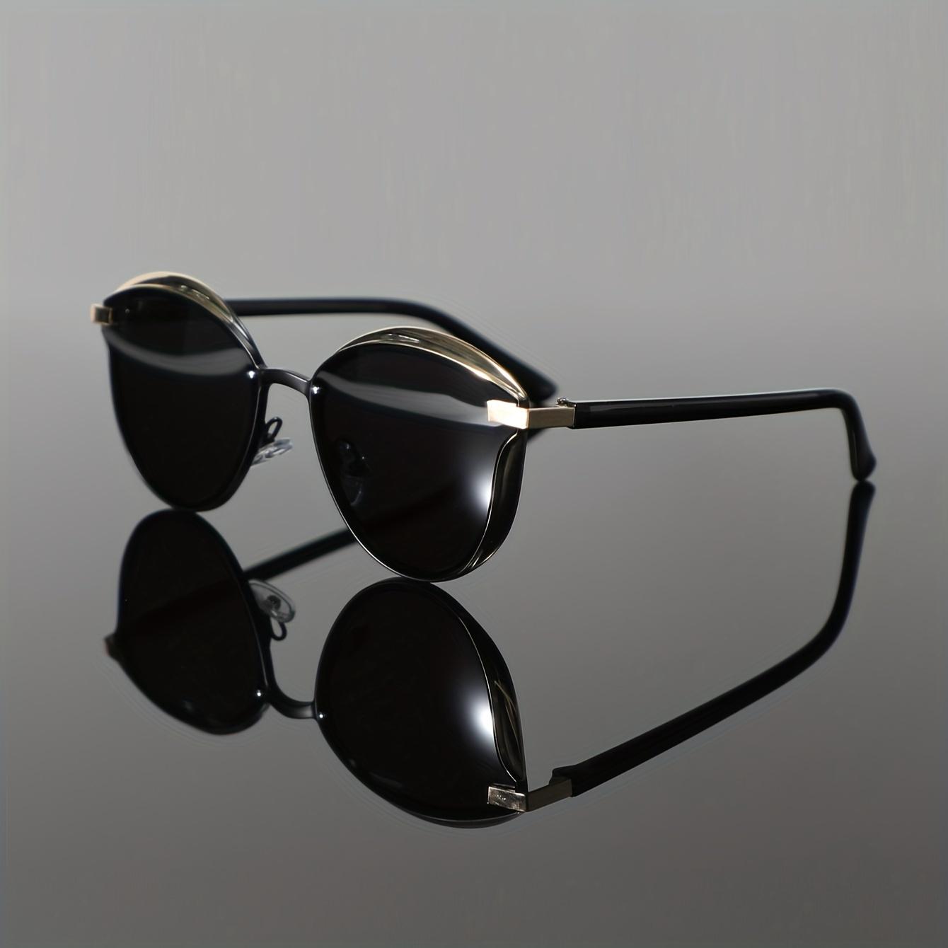 

Солнцезащитные очки «кошачий глаз» для мужчин — антибликовое покрытие из поликарбоната, металлическая оправа, винтажный стиль для походов, вечеринок, путешествий — мода