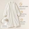 Faux Mink White Knit Cardigan Coat Women Autumn Winter Loose Fluffy Long Oversized Fuzzy Plush Sweater Jacket