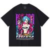 230 Gsm 100% Cotton Dragon Ball V66 Bulma Print Unisex Heavy Cotton T Shirt