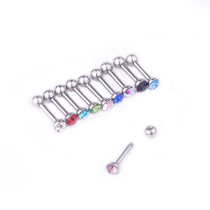 Lot De 20 Piercings Pour Sourcils, Lèvres - Acier Chirurgical 316L Et Tiges Flexibles - Sans Doublons - 16 G, Acrylique