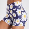 Women's High-Waist Yoga Shorts with European & American Cartoon Print
