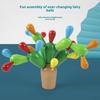 Children's Wooden Cactus Building Blocks - Enhance Baby's Hands-On Skills with Educational Toys