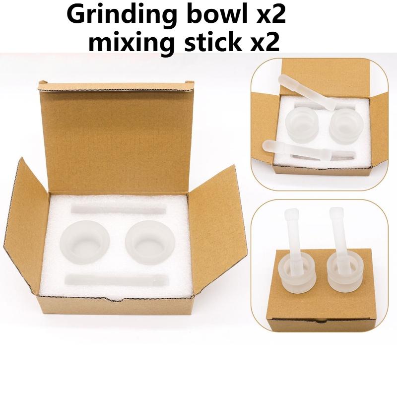 

2Pcs Small Glass Mortar And Pestle Set White Bowl For Medicine Mixing Grinding Crushing Pills Ideal For Pharmacy Lab Household Use