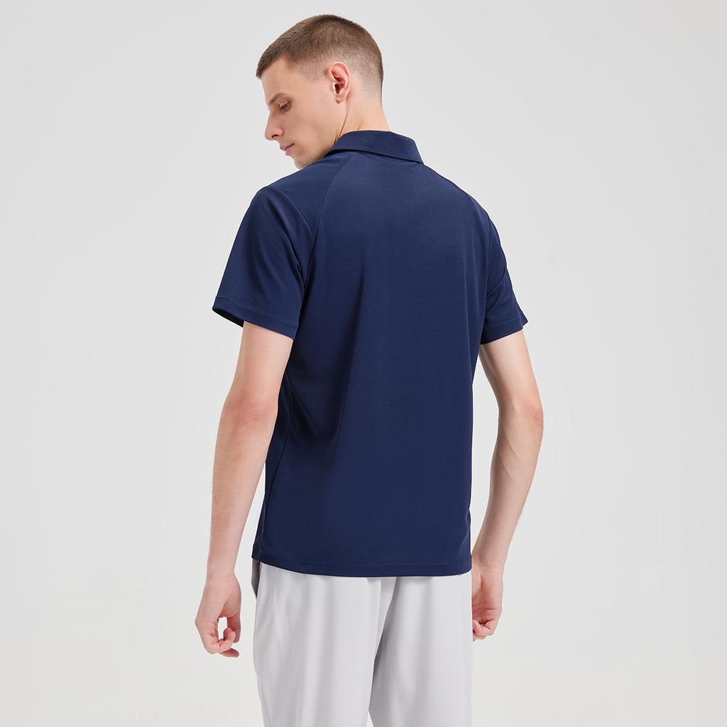 Under Armour Solid Color Simple Logo Breathable Quick-Dry Comfortable Short Sleeve Polo Shirt Unisex Polo Shirts Navy-Blue 25500504-409