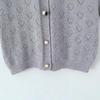 Spring 2026 European & American Style Versatile Drawstring Button Cardigan Sweater