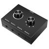 Hcskoss Audio Selector Audio Switcher Stereo AUX Audio Selector 4 Ports Headphone Splitter 4 Input 1 Output Audio Splitter Switcher Selector Speaker
