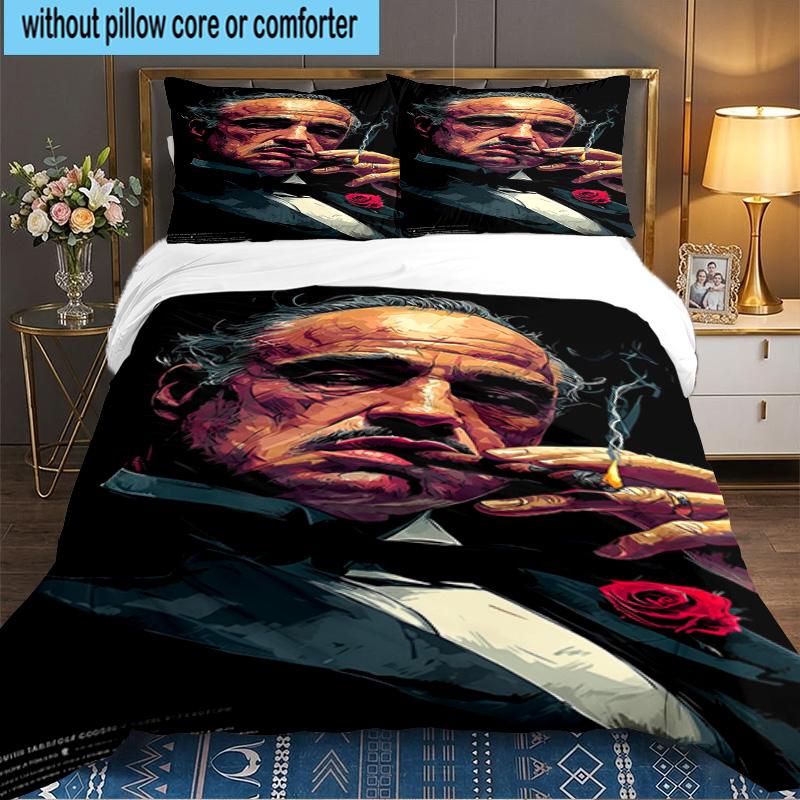 Godfather's Legacy 3PCS Bedding set,Ideal for 1pc Duvet Cover And 2pcs Pillowcases Perfect for Fan gift,Ideal for Bedroom, Dormitory